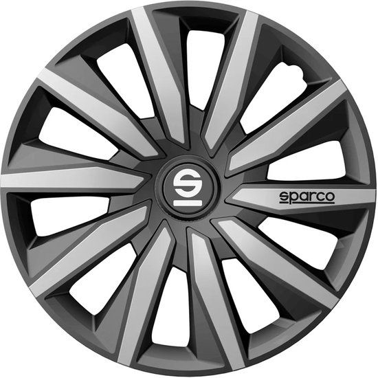 Sparco Wieldoppen Milano 15 inch Grijs Zilver - 4 stuks