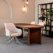 LABEL51 Eetkamerstoel Bern - Naturel - Boucle - Taupe Metalen Frame