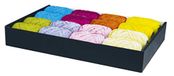 Clairefontaine 611401C - 16 Synthetische Rafia Lintrollen - Cadeaulint - Assorti Kleuren - 20mx13mm