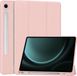 Techsuit Housse de tablette pliable à trois volets avec porte-stylo pour Samsung Galaxy Tab S9 FE - Rose