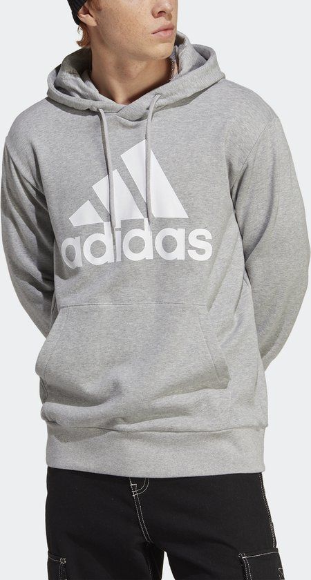 adidas Sportswear Essentials French Terry Big Logo Hoodie - Men - Grey - L