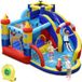 Coast Château gonflable « Bateau pirate » - Parc aquatique 5 en 1 avec toboggan et mur d'escalade - Pistolet à eau et ventilateur inclus - 360 x 290 x 200 cm