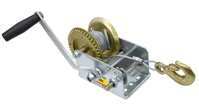 Topex Staalkabelhaspel 900kg 4 20kg CE Keuring