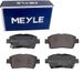 MEYLE 0252351017 Jeu de 4 plaquettes de frein à disque