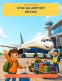 How Airport How an Airport Works: A Coloring Adventure for Ages 4-6