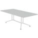 Quadrifoglio Table de réunion plateau rectangulaire longueur 200 cm