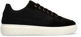 Manfield Zwarte suède lage sneakers heren maat 42