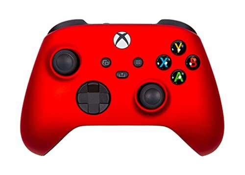 Crazy Controllerz Xbox One S draadloze controller voor Microsoft Xbox One - Soft Touch Red X1 - extra grip voor lange gamesessies - meerdere beschikbare