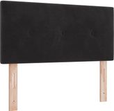 vidaXL - LED - Hoofdbord - met - LED-stripverlichting - Zwart - 100 - cm - Fluweel