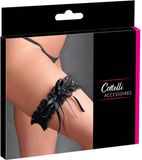 Cottelli Collection Kousenband Zwart Elastaan Kant One Size