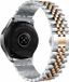 By Qubix - Stalen bandje voor Garmin Venu / Sq / Sq2 / 2 plus - 20mm - Zilver / Rosé Goud