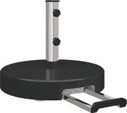 vidaXL Parasolvoet - 29 kg - Zwart - Graniet - Rond