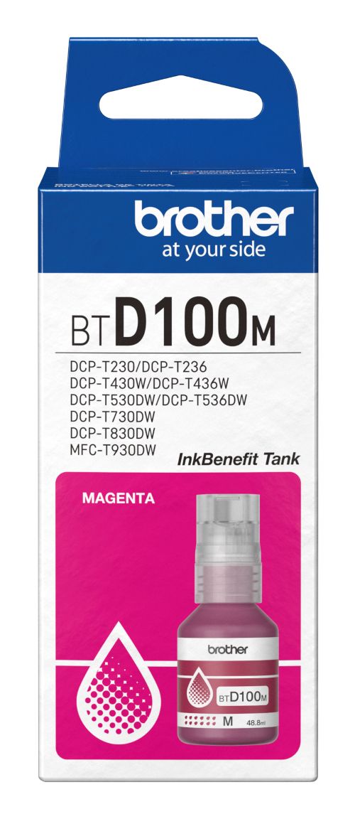 Brother BTD100M Magenta Inkt Navulling Origineel 5000 Pagina's