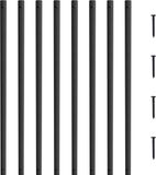 VEVOR Balusterschachten Set – Gepoedercoate Aluminium, 72 Stuks, 96.52 cm, Mat Zwart