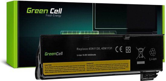Green Cell LE57V2 Laptop Batterij/Accu voor Lenovo ThinkPad L450, T440, T450, X240, X250 - 4400 mAh, 10.8 V