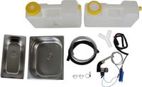 12V Mini-keuken, verkoopstand, bouwpakket. Inclusief spoelbak, afmetingen: 325x265x100 mm en 325x176x100 mm. Dubbele spoelbak