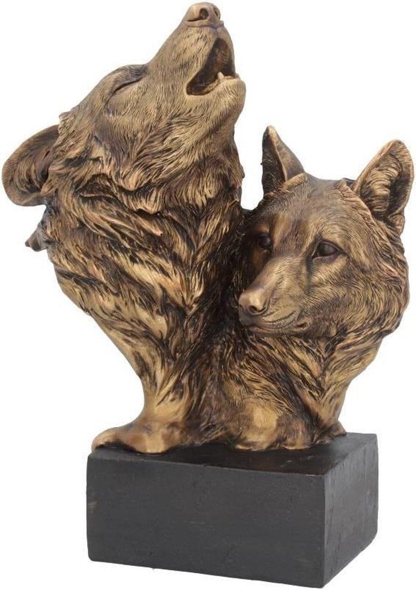Nemesis Now Song of the Wild Wolf Beeld/figuur Bronskleurig