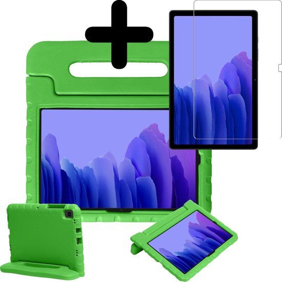 BTH Kinderhoes Samsung Galaxy Tab A7 - Kids Case Cover - Groen