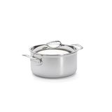 DeBuyer 3742.24 braadpan met deksel, roestvrij staal, zilver, 27,9 x 20,1 x 10,9 cm
