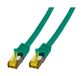 EFB-Elektronik RJ45 patchkabel S/FTP, Cat.6A, LSZH, Cat.7 ruwe kabel, 3m, groen