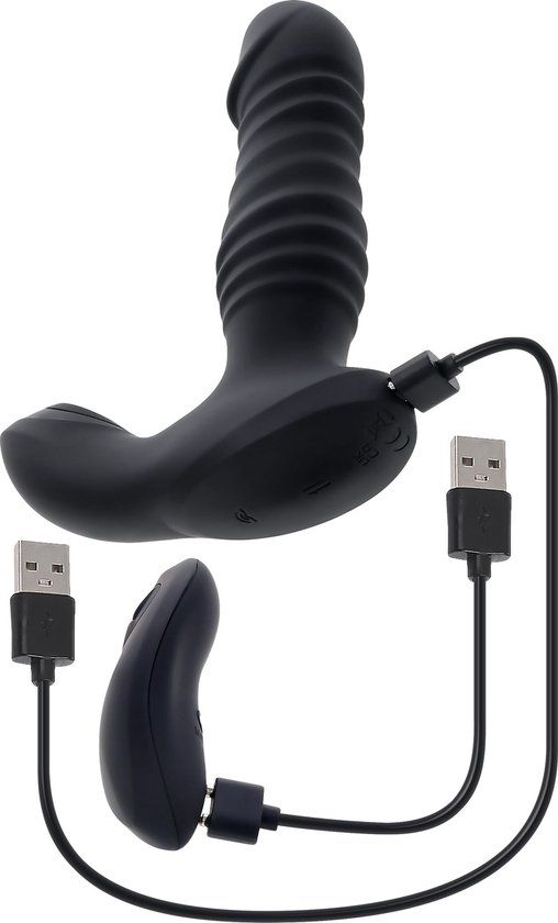 Zero Tolerance Striker - Black Anal Vibrator - Rechargeable - 10 Speeds - 12.7cm Insertion