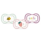 DODIE Extra anatomische fopspenen, fopspeen voor baby's, +18 maanden, blauw, 3 stuks