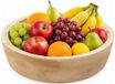 CEPEWA Corbeille à fruits - marron - bois - rond - D34 cm