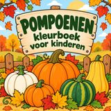 POMPOENEN Kleurboek voor kinderen: herfst activiteiten kinderen, grote kleurplaten