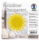 Ursus 2506112 vouwbladen van geel transparant papier, 42 g/m², 100 vel
