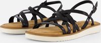 Tamaris Sandalen Zwart Leer Dames Maat 37