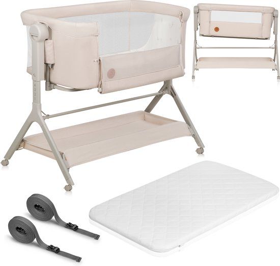 Lionelo Leonie Plus 3-in-1 Co-Sleeper Wieg en Babybed - Beige