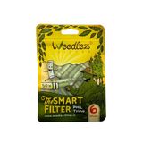 Weedlez Actief koolfilter 6 mm Phil Trino - SmartFilter (keramiek + cellulose + veganistische kokoskool) - Made in Italy, geen verstopping, stijlvol en zacht - verpakking van 50 premium filters (groen