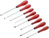 Peddinghaus 9129001901 Schroevendraaierset, zilver/rood, set van 8 stuks