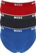 BOSS HUGO BOSS Power briefs (3-pack) - heren slips - rood - blauw - zwart