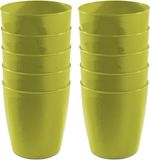 Hega Hogar limonade drinkbekers - 30 stuks - 300 ml - kunststof - groen