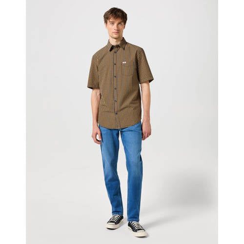 Wrangler Tapered Fit Jeans - Medium Blue Denim