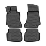 OMAC Tapis de sol compatibles avec Mercedes Classe C C205 2017-2023 TPE-caoutchouc, noir