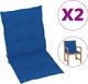 vidaXL Tuinstoelkussens 2 stuks 100x50x3 cm Oxford stof koningsblauw