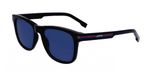 Lacoste L995S Zonnebril Mannen Rechthoekig Kunststof Zwart Grijs 53mm