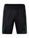 JAKO Trainingsshort Uitdaging, Uniseks-Kind, Zwart/Sportgroen, 128