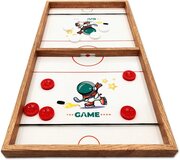 Yenigün tavla Sling Puck - The Game Room - Extra Groot XXL - Fast hockey - Sling shot spel - Luxe Slingpuck versie - met hoogglans speelveld voor makkelijk schuiven