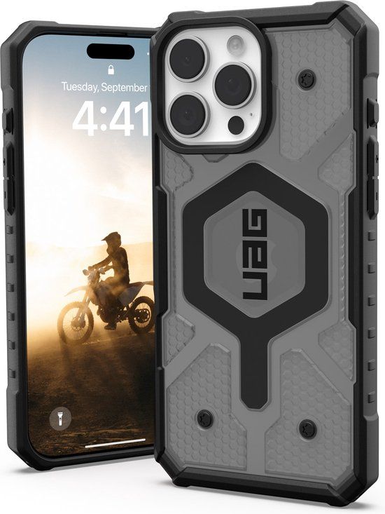 Urban Armor Gear UAG Pathfinder MagSafe Hoesje voor iPhone 16 Pro Max - Ash Grey