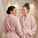 Rose peignoir polaire personnalisé pour femmes - Brodé - S/M