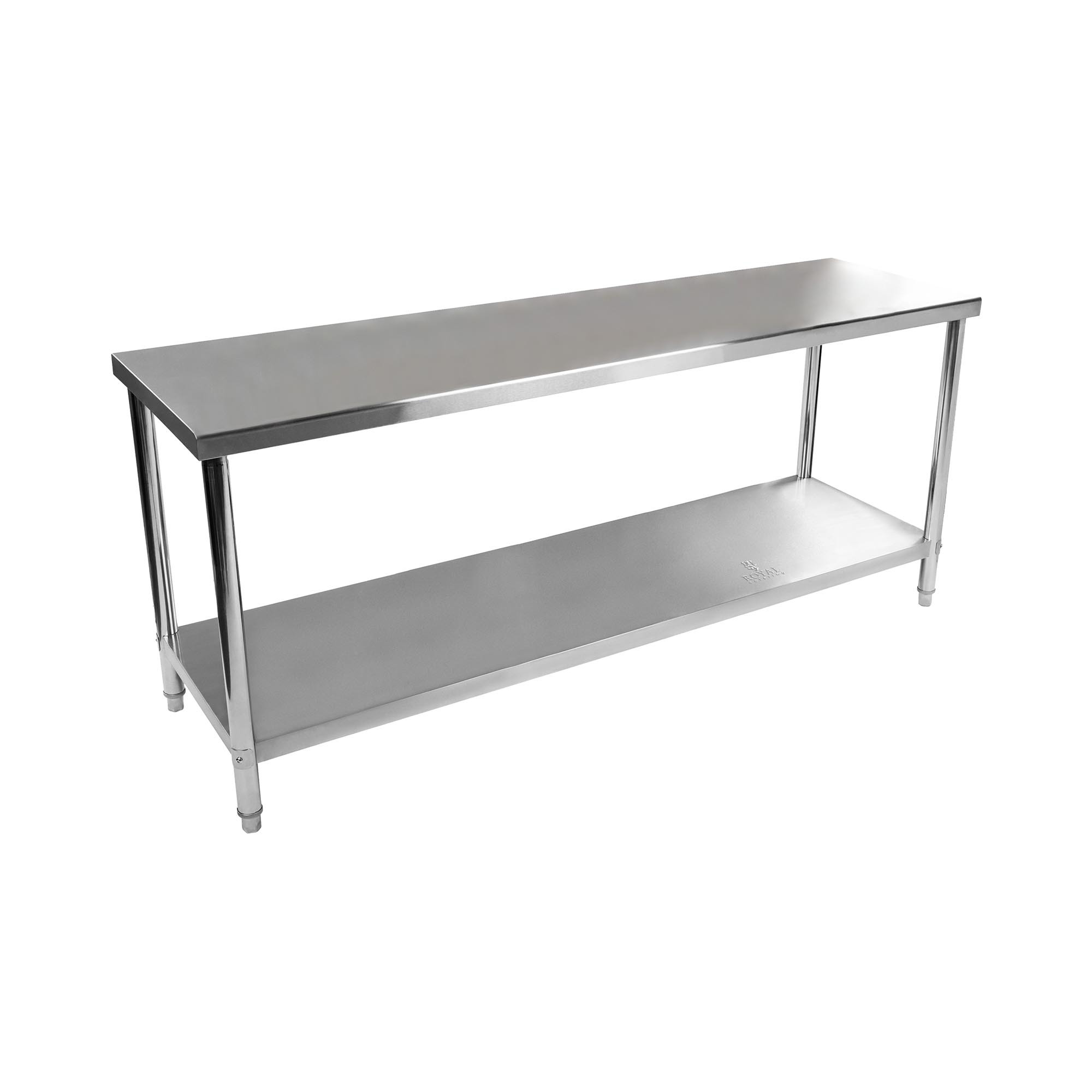 Royal Catering Werktafel – rvs werktafel - 100 x 60 cm - opstaande rand - 114 kg capaciteit