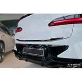 Avisa Zwart Chroom RVS Kofferbak Sierlijst compatibel met BMW X4 II (G02) M-Sport Facelift 2021-