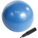 HMS Fitnessbal YB03 - 55cm - Blauw - Anti-burst - Massage - Pomp inbegrepen