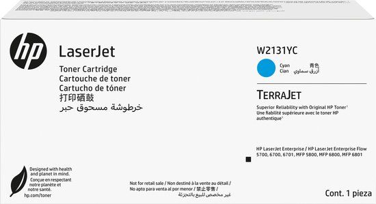 HP W2131YC originele cyaan contract LaserJet tonercartridge