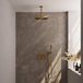 Brauer Gold Edition Thermostatische Regendoucheset Inbouw - Hoofddouche 30 cm - Met Drukknoppen - Handdouche Staaf - Doucheslang - Wandaansluitbocht