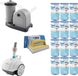 WAYS - Chauffage de piscine et pompe de filtration 5678 L/h et 12 filtres type A et brosse de nettoyage WAYS
