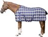 HKM Winterdekbed - Check- 1200d6924 Donkerblauw/Bruin 125